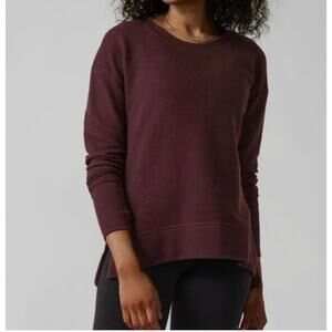 ATHLETA coaster luxe  sweatshirt burgundy XL
